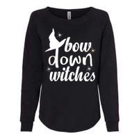 Bow Down Witches Womens California Wash Sweatshirt