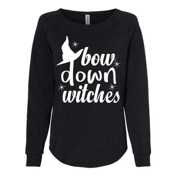 Bow Down Witches Womens California Wash Sweatshirt