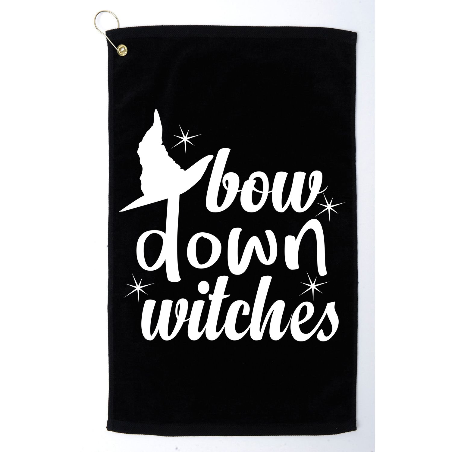 Bow Down Witches Golf Towel