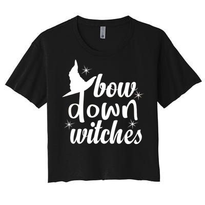 Bow Down Witches Women's Crop Top Tee