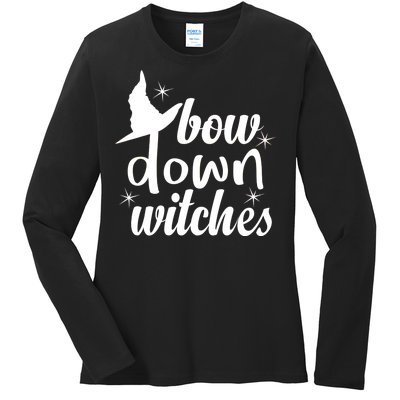 Bow Down Witches Ladies Long Sleeve Shirt