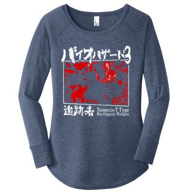 Bio Organic Weapon T Type Red Women's Perfect Tri Tunic Long Sleeve Shirt