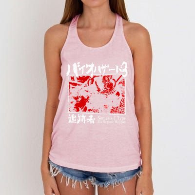 Bio Organic Weapon T Type Red Women's Knotted Racerback Tank