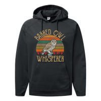 Barred Owl Whisperer Barred Owl Performance Fleece Hoodie