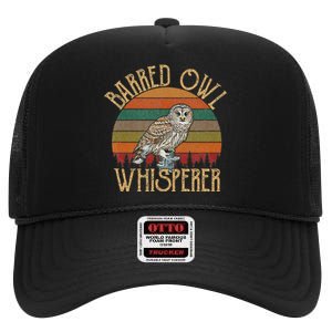 Barred Owl Whisperer Barred Owl High Crown Mesh Back Trucker Hat