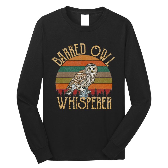 Barred Owl Whisperer Barred Owl Long Sleeve Shirt