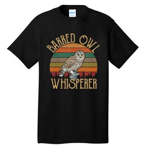 Barred Owl Whisperer Barred Owl Tall T-Shirt