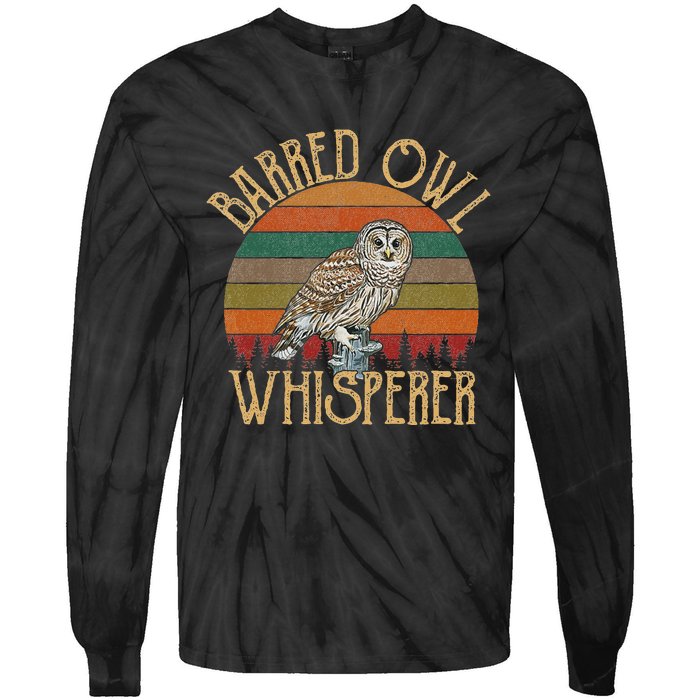 Barred Owl Whisperer Barred Owl Tie-Dye Long Sleeve Shirt