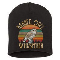 Barred Owl Whisperer Barred Owl Short Acrylic Beanie