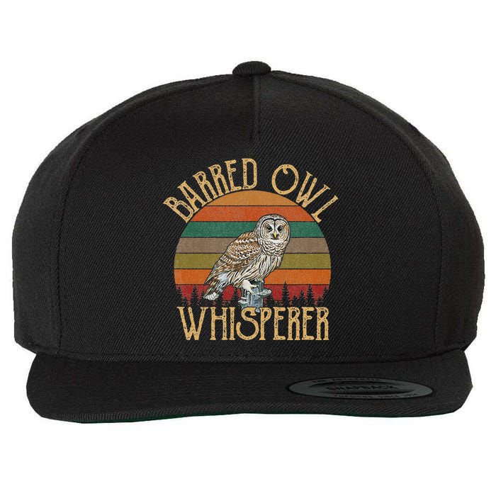 Barred Owl Whisperer Barred Owl Wool Snapback Cap