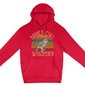 Barred Owl Whisperer Barred Owl Premium Pullover Hoodie