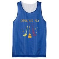 Broom Of Witch Halloween Night Come We Fly Meaningful Gift Mesh Reversible Basketball Jersey Tank