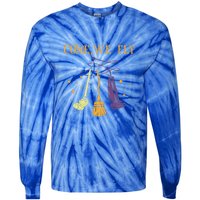 Broom Of Witch Halloween Night Come We Fly Meaningful Gift Tie-Dye Long Sleeve Shirt