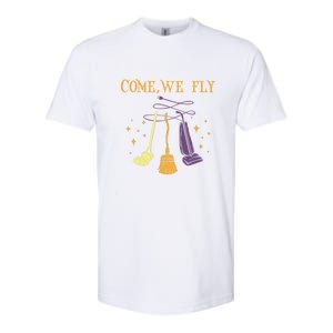 Broom Of Witch Halloween Night Come We Fly Meaningful Gift Softstyle CVC T-Shirt