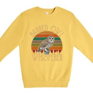 Barred Owl Whisperer, Barred Owl Premium Crewneck Sweatshirt