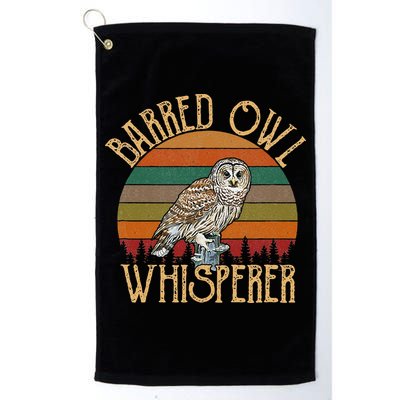 Barred Owl Whisperer, Barred Owl Golf Towel
