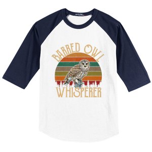 Barred Owl Whisperer, Barred Owl Baseball Sleeve Shirt