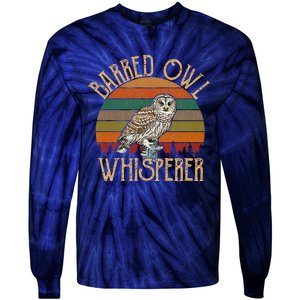 Barred Owl Whisperer, Barred Owl Tie-Dye Long Sleeve Shirt