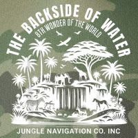 Backside Of Water Cruise Through The Jungle Theme Park Ride Legacy Tie Dye Trucker Hat