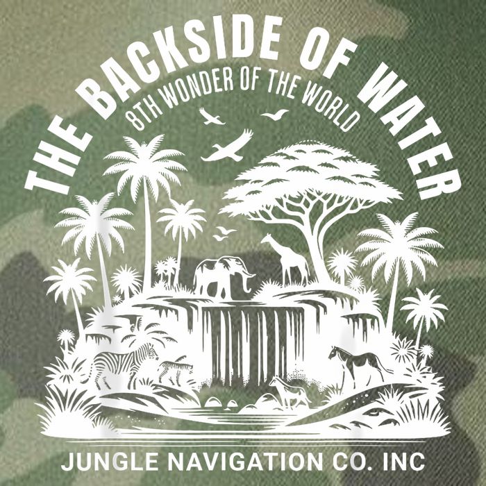 Backside Of Water Cruise Through The Jungle Theme Park Ride Legacy Tie Dye Trucker Hat