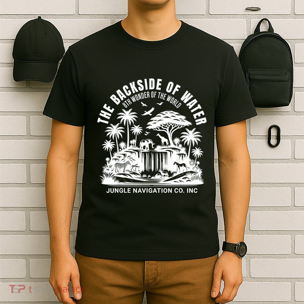 Backside Of Water Cruise Through The Jungle Theme Park Ride T-Shirt