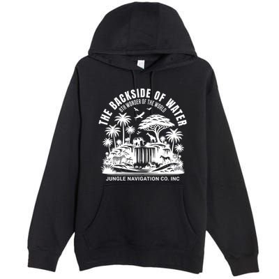 Backside Of Water Cruise Through The Jungle Theme Park Ride Premium Pullover Hoodie
