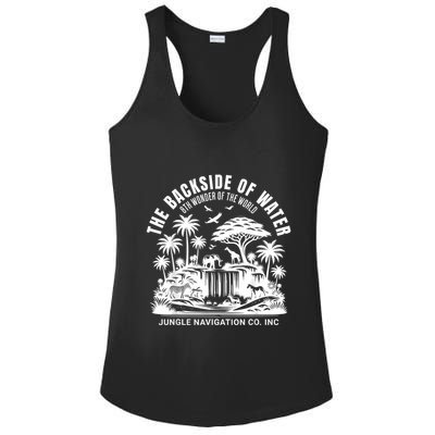 Backside Of Water Cruise Through The Jungle Theme Park Ride Ladies PosiCharge Competitor Racerback Tank