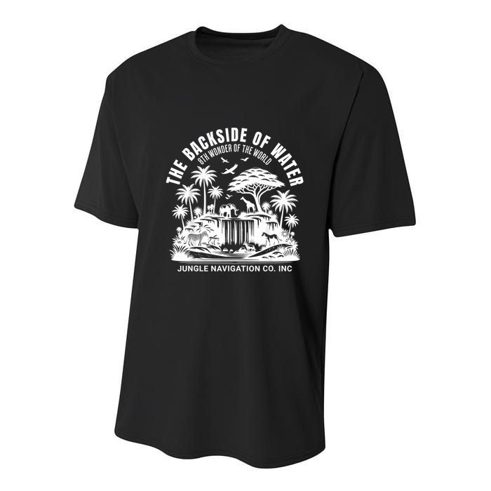 Backside Of Water Cruise Through The Jungle Theme Park Ride Youth Performance Sprint T-Shirt