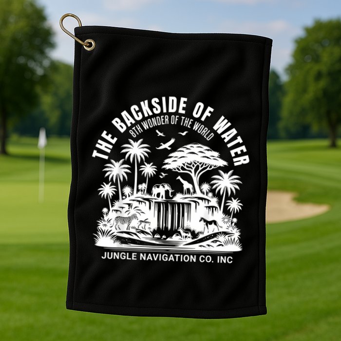 Backside Of Water Cruise Through The Jungle Theme Park Ride Golf Towel