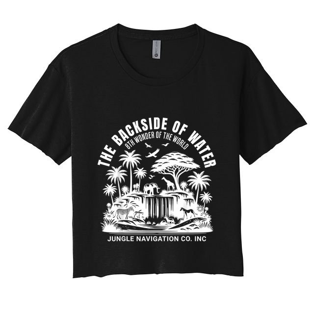 Backside Of Water Cruise Through The Jungle Theme Park Ride Crop Top