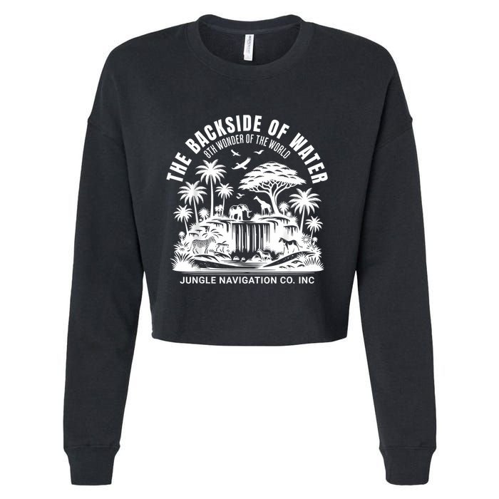 Backside Of Water Cruise Through The Jungle Theme Park Ride Cropped Pullover Crew