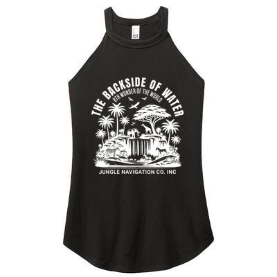 Backside Of Water Cruise Through The Jungle Theme Park Ride Women's Perfect Tri Rocker Tank