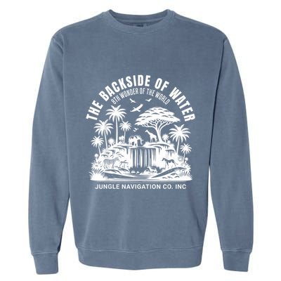Backside Of Water Cruise Through The Jungle Theme Park Ride Garment-Dyed Sweatshirt