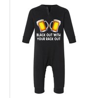 Black Out With Your Rack Out Drinking Infant Fleece One Piece