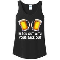 Black Out With Your Rack Out Drinking Ladies Essential Tank