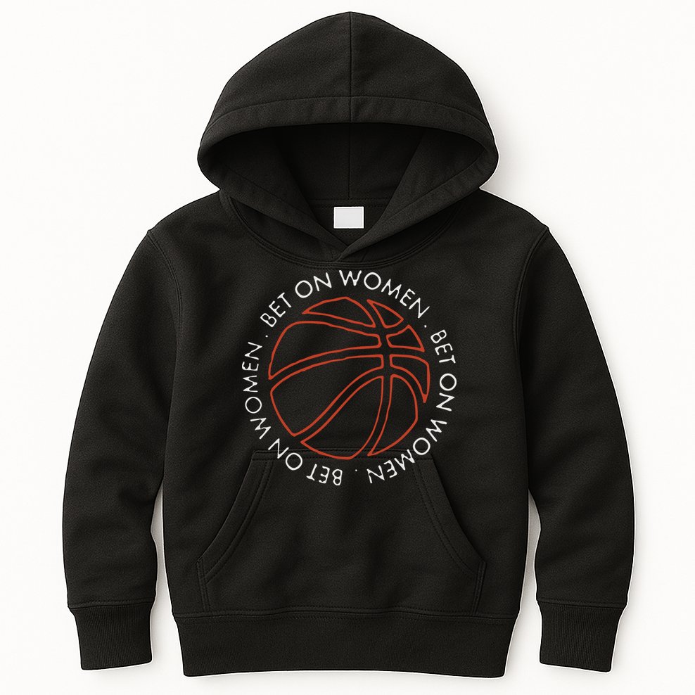 Bet On Women Circle Basketball Kids Hoodie