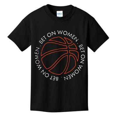 Bet On Women Circle Basketball Kids T-Shirt