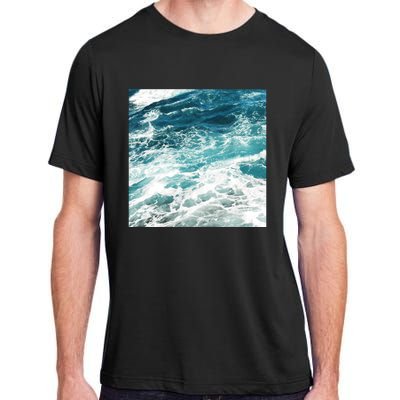 Blue Ocean Waves Adult ChromaSoft Performance T-Shirt