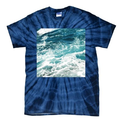 Blue Ocean Waves Tie-Dye T-Shirt