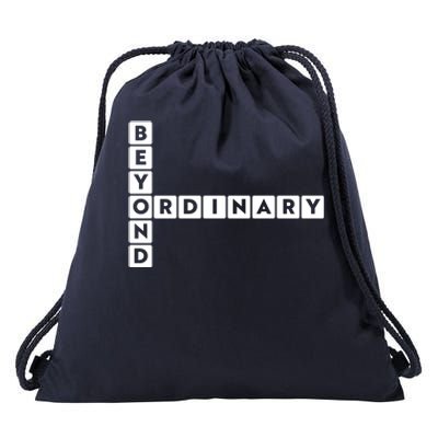 Beyond Ordinary Word Game Style Drawstring Bag