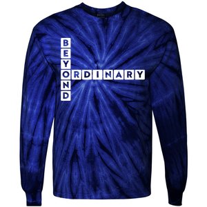 Beyond Ordinary Word Game Style Tie-Dye Long Sleeve Shirt