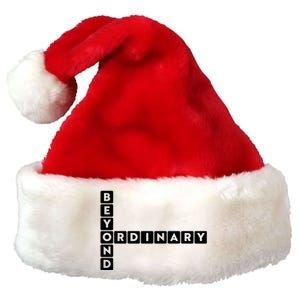 Beyond Ordinary Word Game Style Premium Christmas Santa Hat