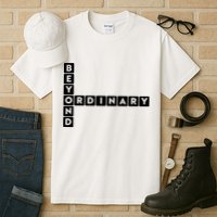 Beyond Ordinary Word Game Style Tall T-Shirt
