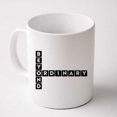 Beyond Ordinary Word Game Style Mug