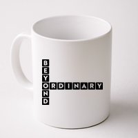 Beyond Ordinary Word Game Style Mug