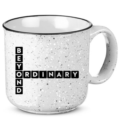 Beyond Ordinary Word Game Style 15oz Campfire Ceramic Mug