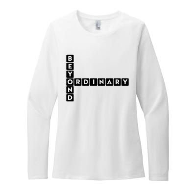 Beyond Ordinary Word Game Style Womens CVC Long Sleeve Shirt