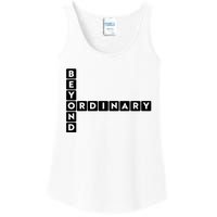 Beyond Ordinary Word Game Style Ladies Essential Tank