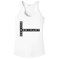 Beyond Ordinary Word Game Style Ladies PosiCharge Competitor Racerback Tank