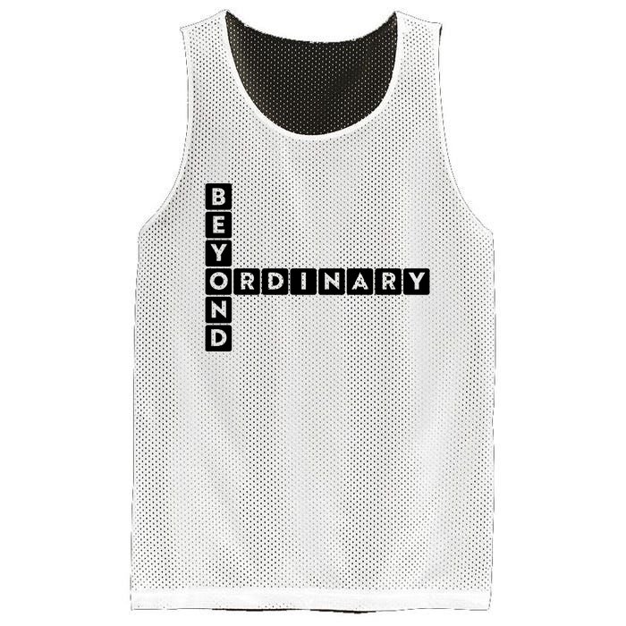 Beyond Ordinary Word Game Style Mesh Reversible Basketball Jersey Tank